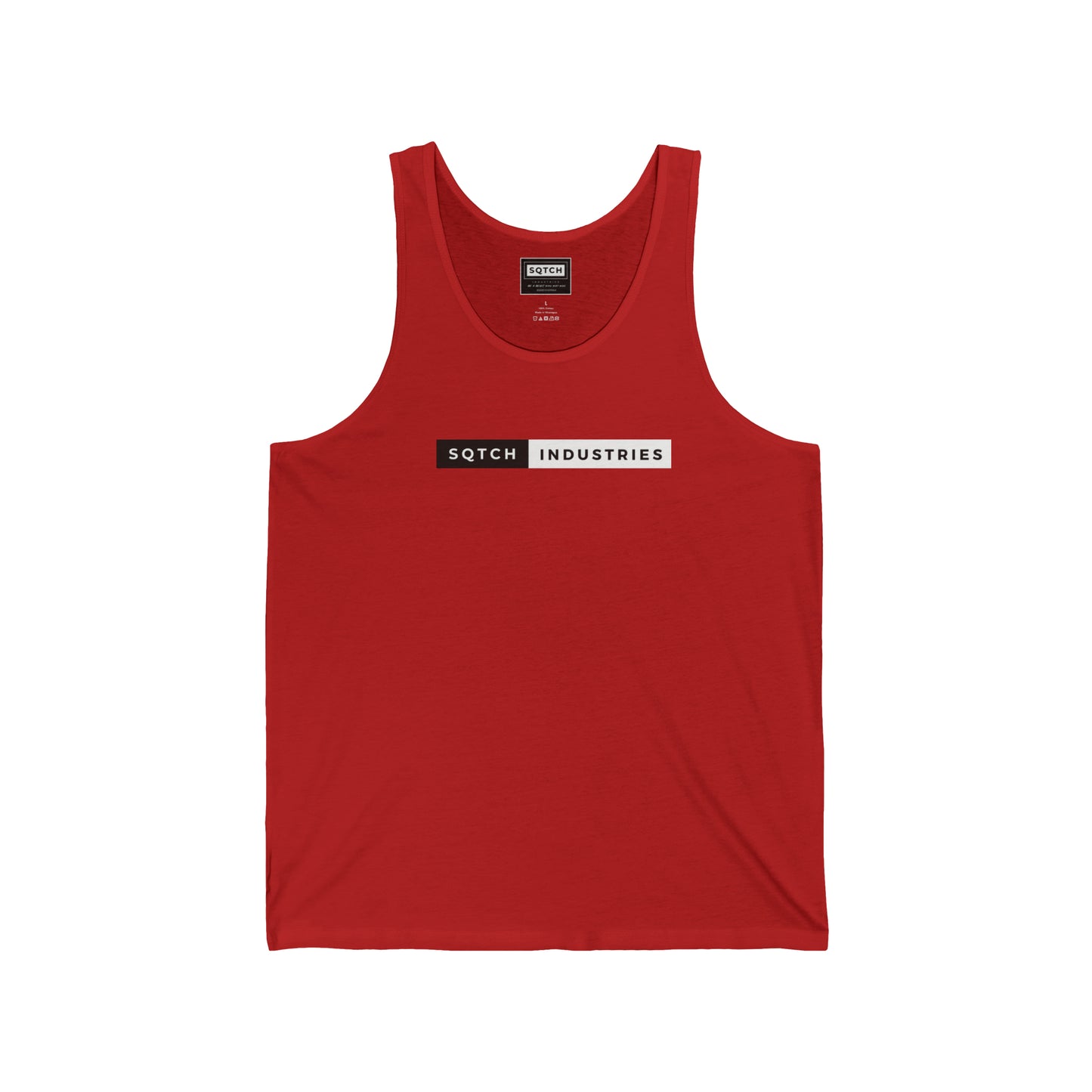 Red sports singlet by Sqtch Industries