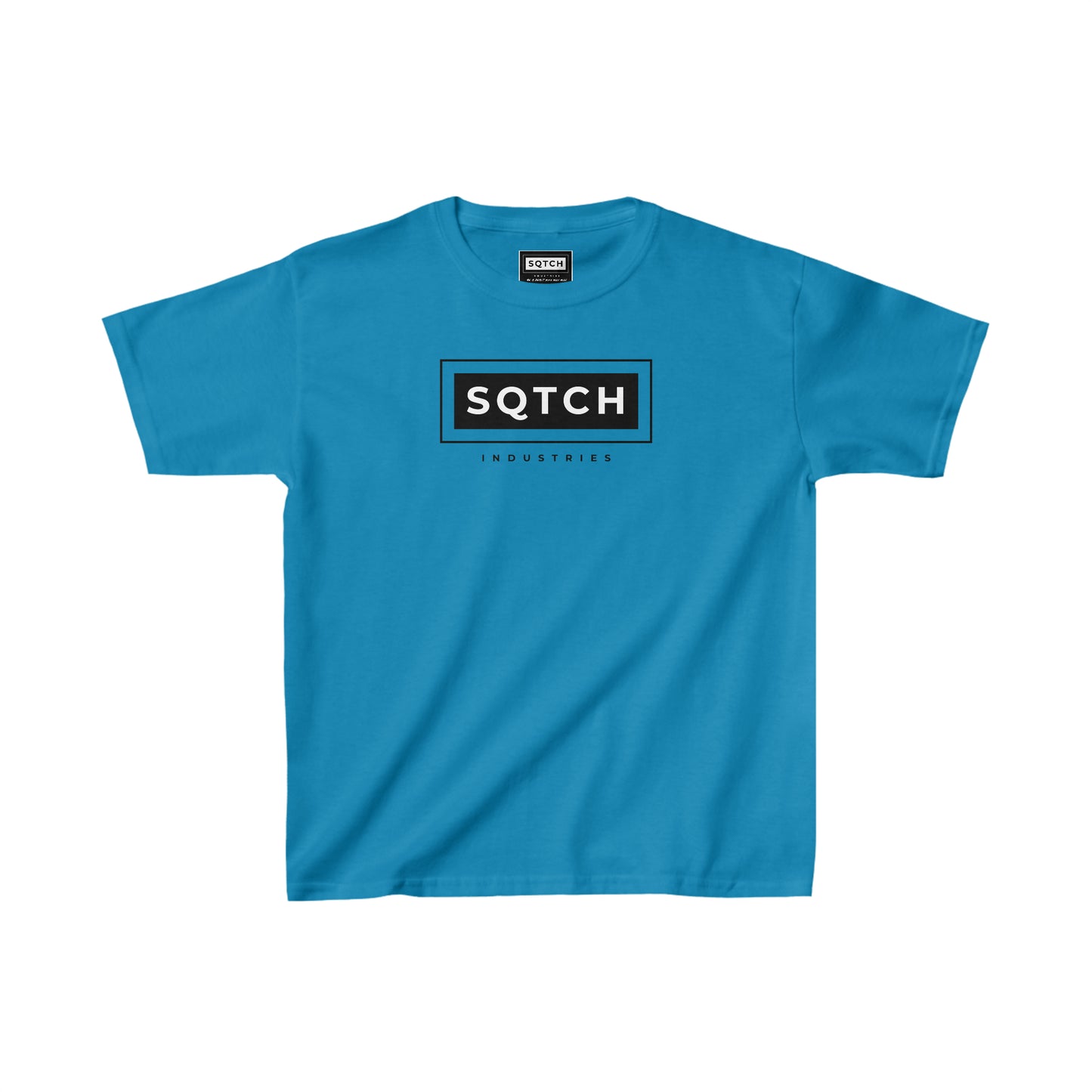 Blue Kids t-shirt with a sporty logo