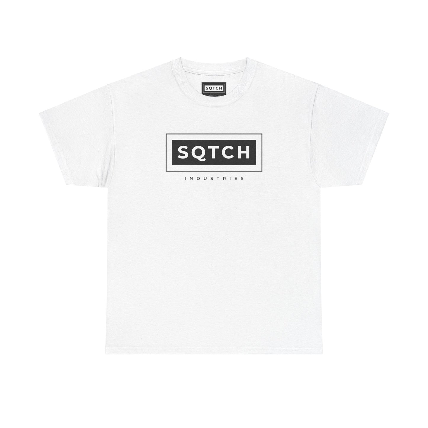 White Men's t-shirt with a sporty logo