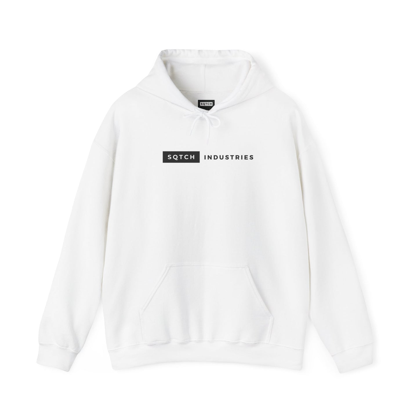 White sports hoody by Sqtch Industries