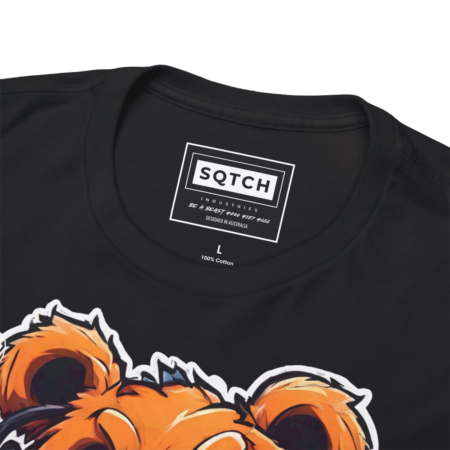 Sqtch Industries Dont Care Bear- T-Shirt