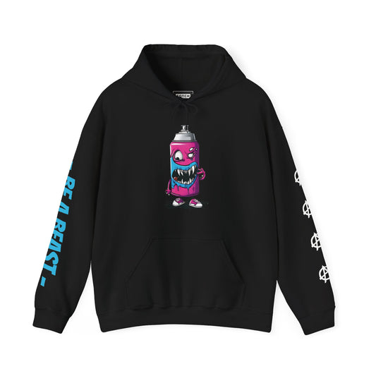 Black cartoon style hoodie