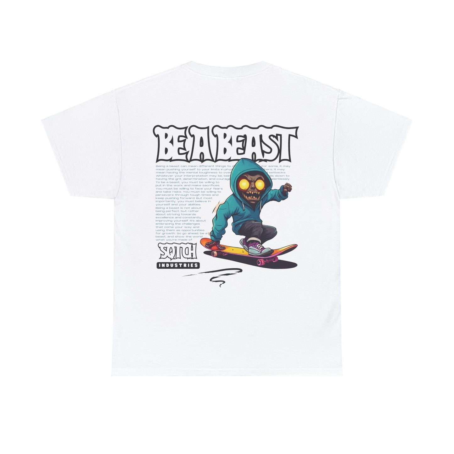 Sqtch Industries Be A Beast Skate Graphic - Tee