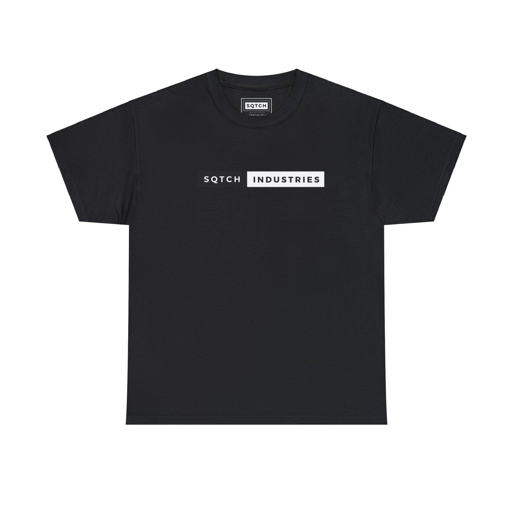 Black simple Sqtch Industries sports tee