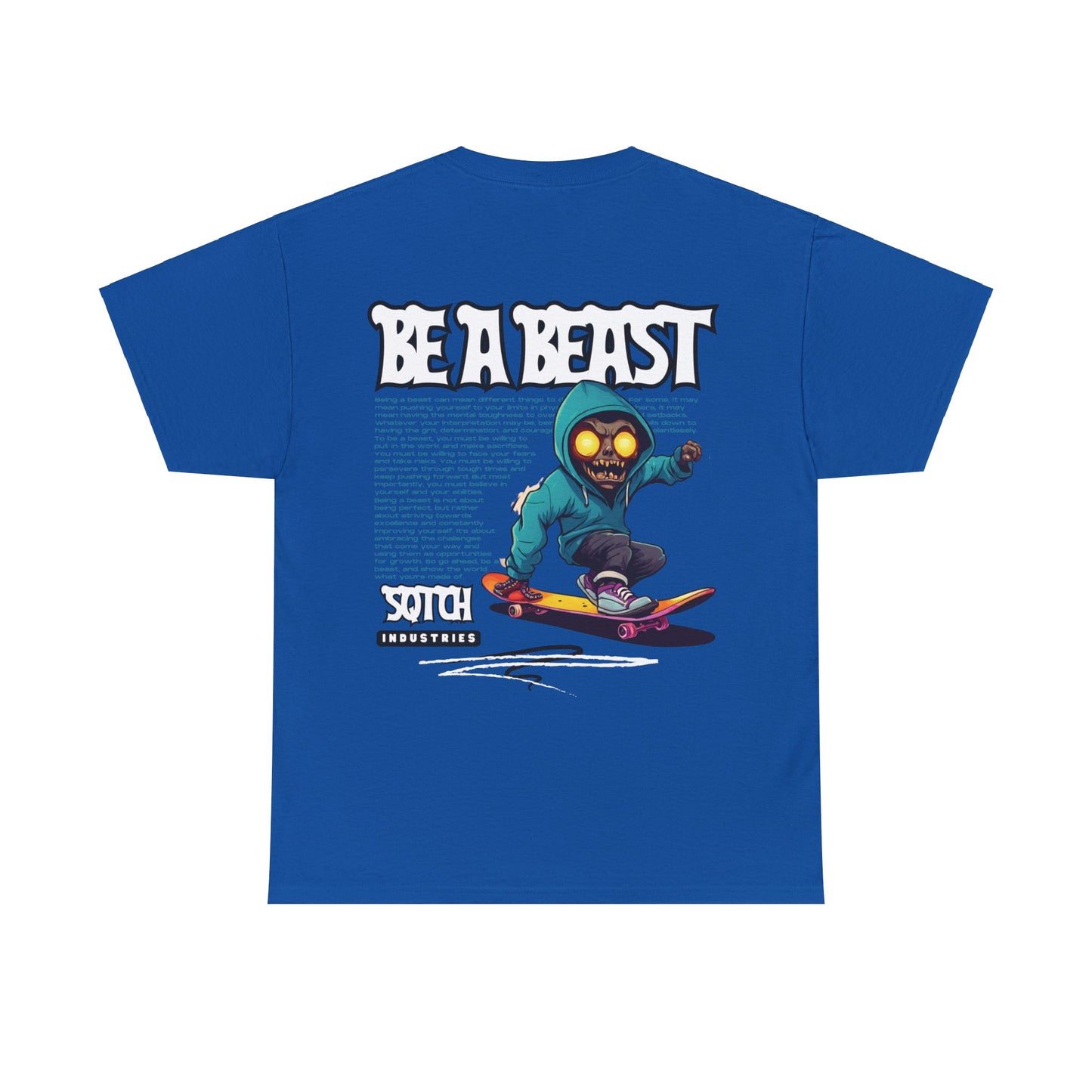 Sqtch Industries Be A Beast Skate Graphic - Tee