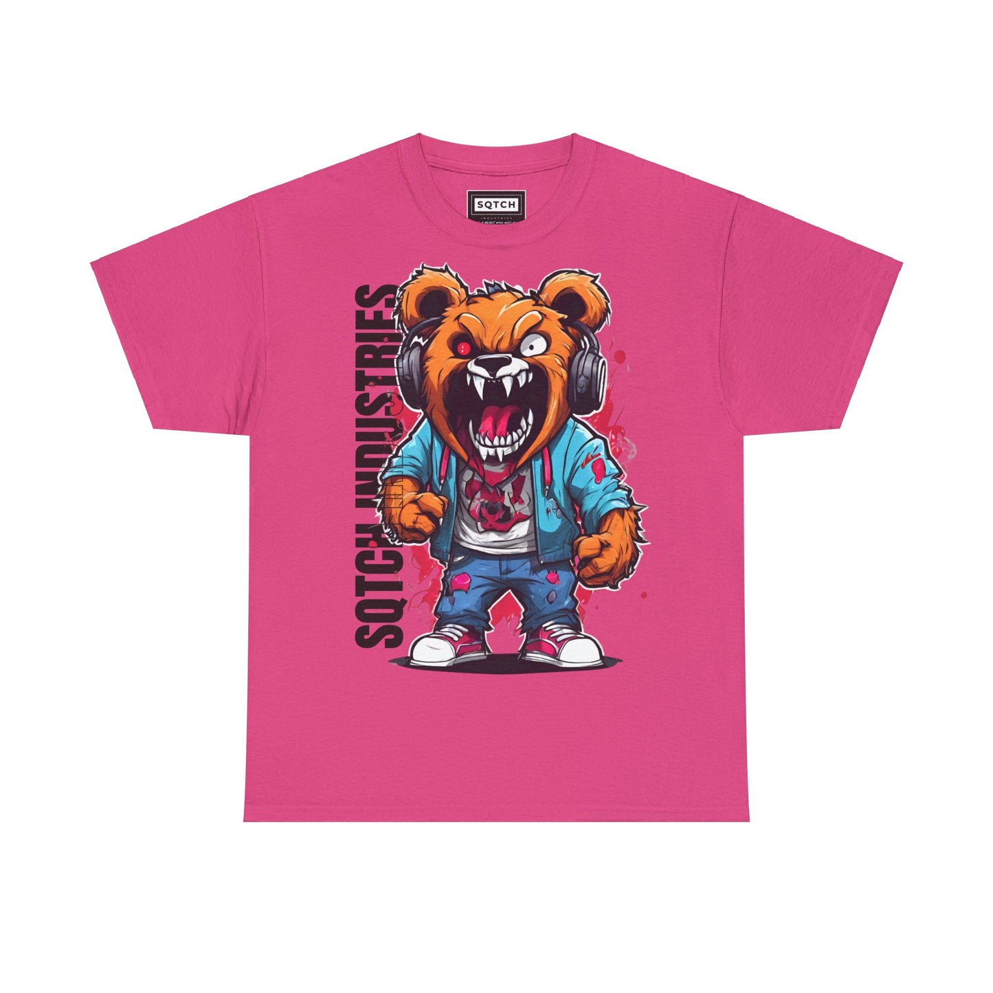 Pink cartoon graphic tee