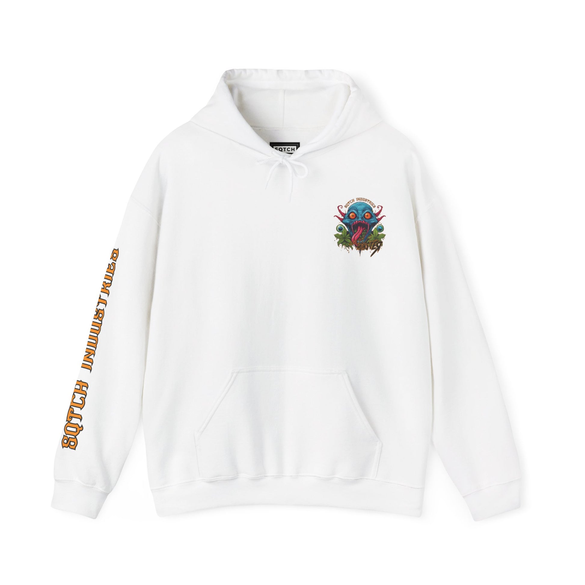 White cartoon style four twenty hoody