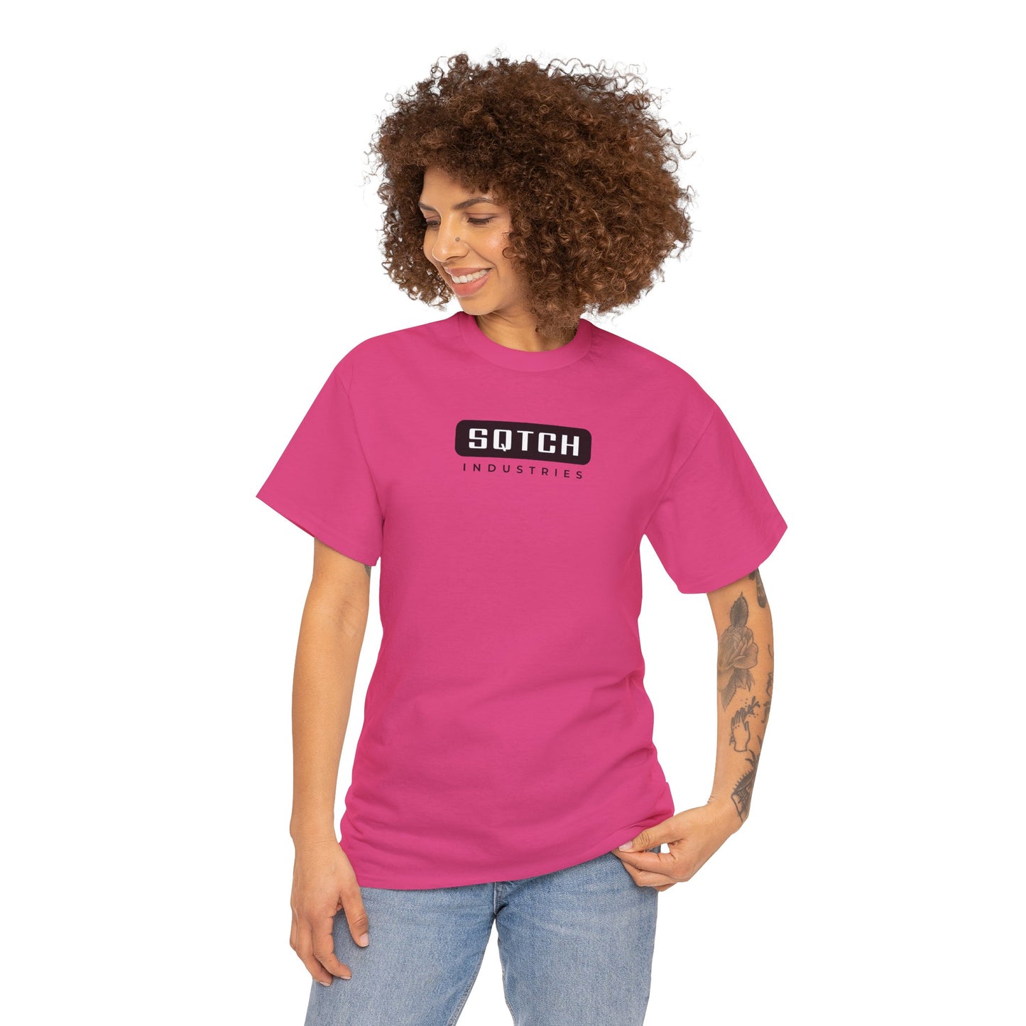 Sqtch Industries Round Box Logo - Tee