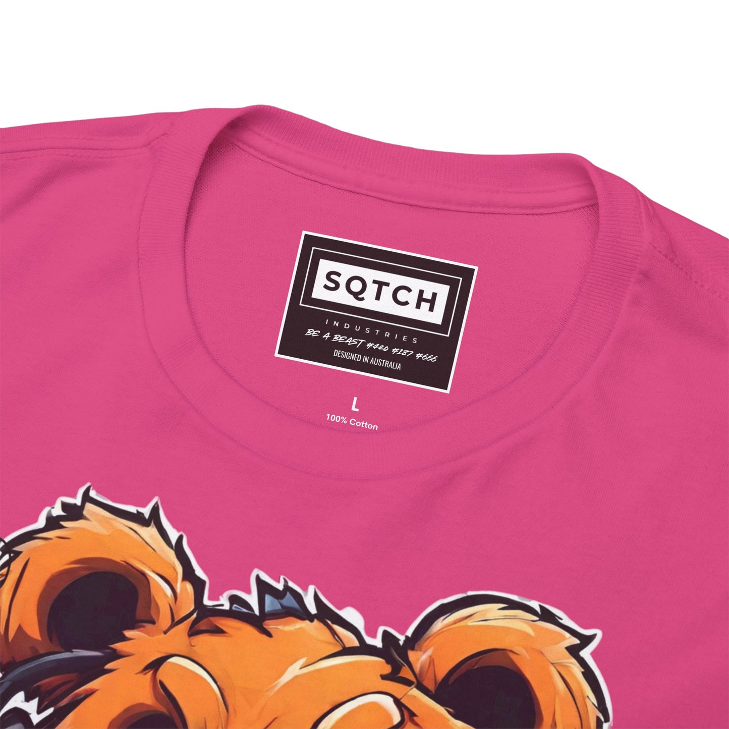 Sqtch Industries Dont Care Bear- T-Shirt