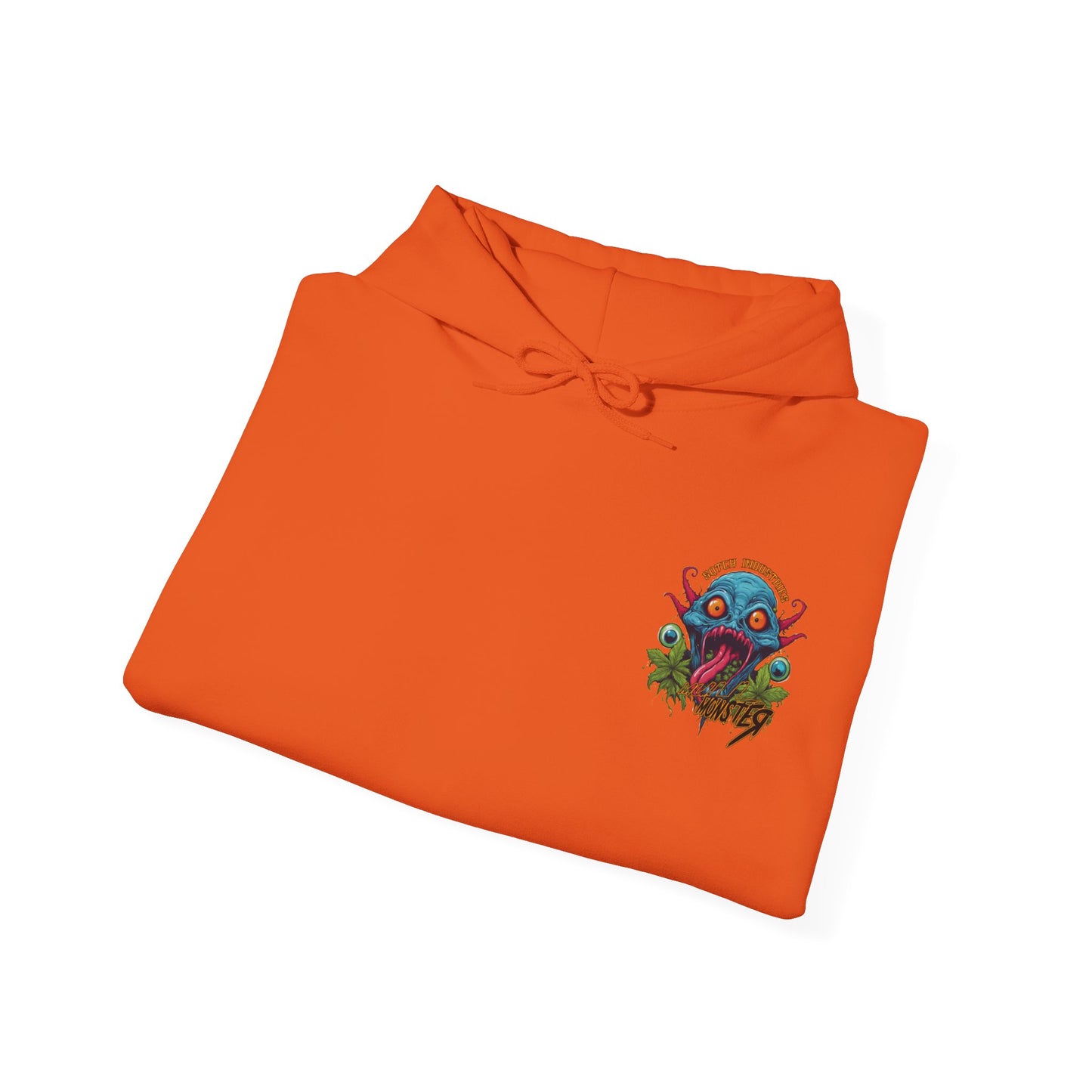 Folded orange cartoon style four twenty hoody