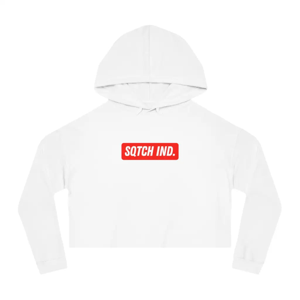 Sqtch Ind Sport - Ladies Crop Hoody White / XS Hoodie Crop Hoodie, hoodies, hoody, ladies,