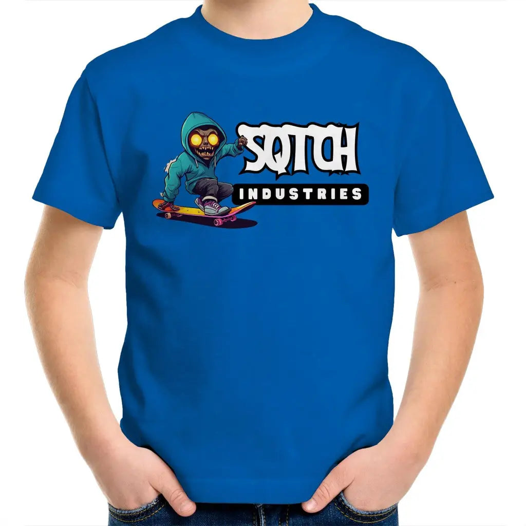 Sqtch Industries Be A Beast Skate Youth - T-Shirt Bright Royal / Kids 2 youth