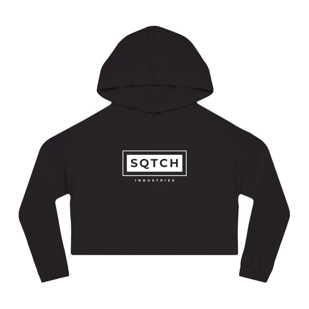 Sqtch Industries Logo - Ladies Crop Hoody Black / XS Hoodie Crop Hoodie, hoodies, hoody,