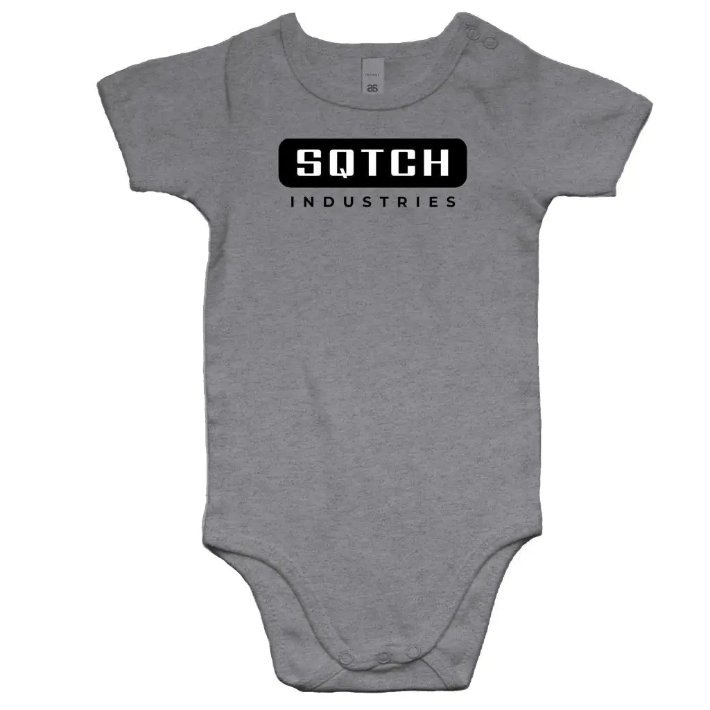 Sqtch Industries Mini Me - Baby Onesie Grey Marle / 0-3m baby, infant, kids