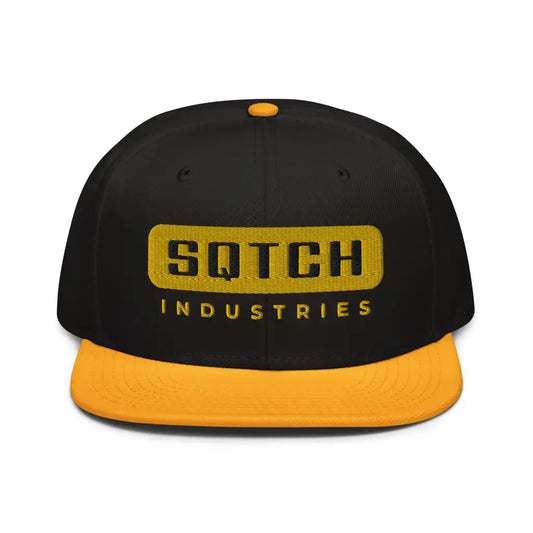 Sqtch Industries Two Tone Yellow & Black - Snapback Hat caps, Hats, Headgear, headwear