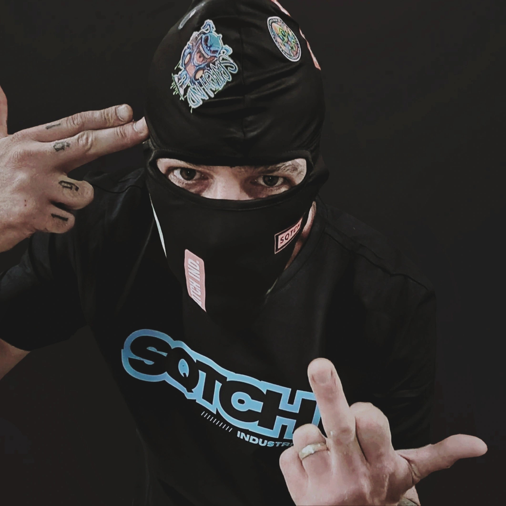 Sqtch Industries raw underground streetwear culture featuring signature teal logo design