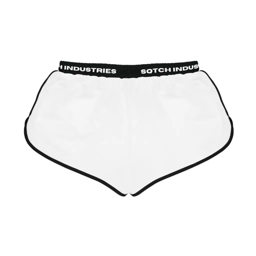 Sqtch Industries White Ladies - Relaxed Sports Shorts All Over Prints Bottoms, ladies,