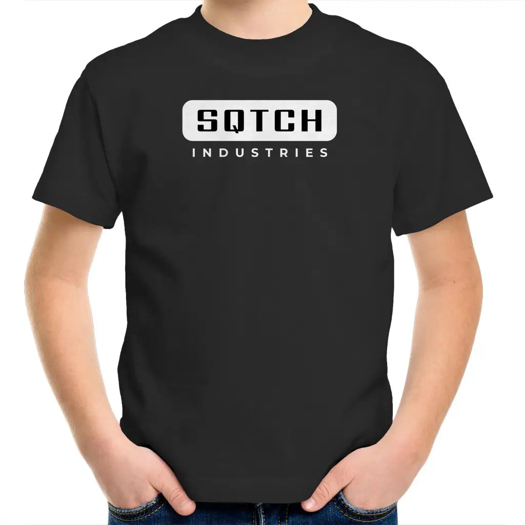 Sqtch Industries - Youth T-Shirt Black / Kids 2 juniour, kids, t-shirts, youth