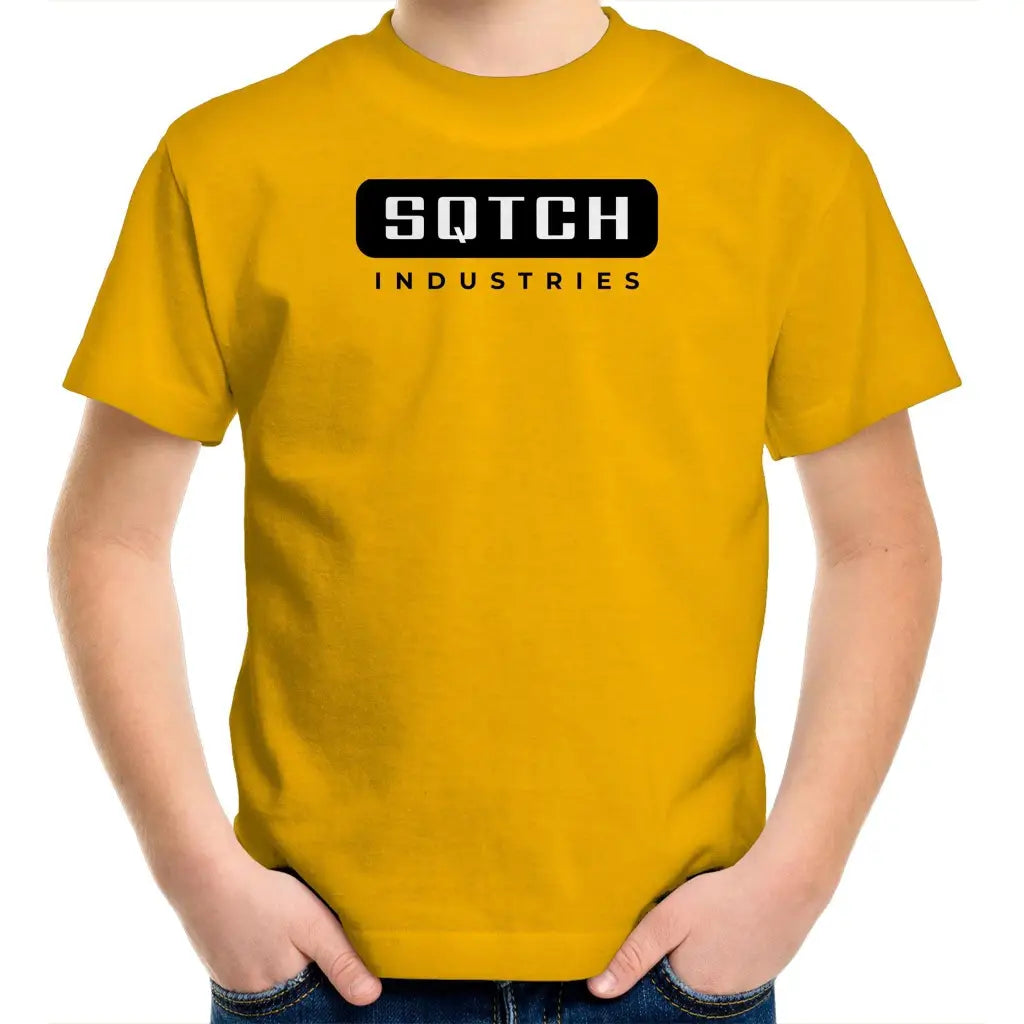 Sqtch Industries - Youth T-Shirt Gold / Kids 2 juniour, kids, t-shirts, youth